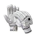 Gunn & Moore GM 303 Cricket Batting Gloves ' Adult Size' (Right Handed), White (51792213)