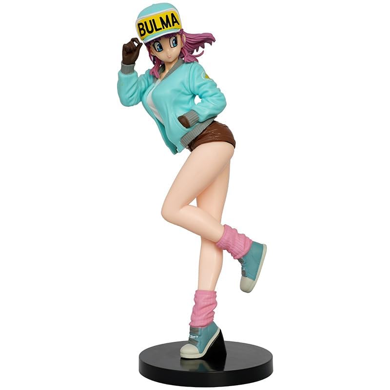 REOZIGN Figurine d'action Bulma, Costume de Moto Figurine Bulma 26 cm / 10,2 Pouces PVC Personnage Figurine Statue modèle décoration pour Les Fans d'anime...