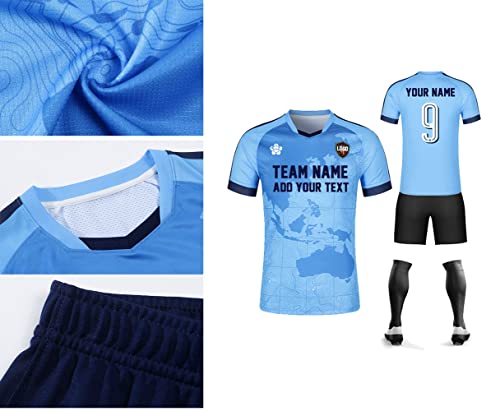 Personalized 30+ Styles Jersey Uniform with Team Club Logo Name Number for Men Women Boy Girls3