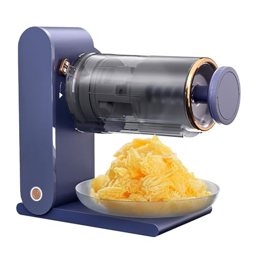 Tritaghiaccio elettrico con motore ad alta velocità da 13000 giri/min e funzionamento one-touch, lame in acciaio inossidabile rimovibili per una facile pulizia, design compatto per uso domestico