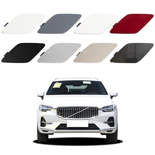 Car Front Bumper Tow Hook Cover Compatible with Volvo XC60 Basic Version 2022 2023 Trailer Cover Cap 32234934 Tow Hook Cap Towing Eye Cap Dazzling Sand Color