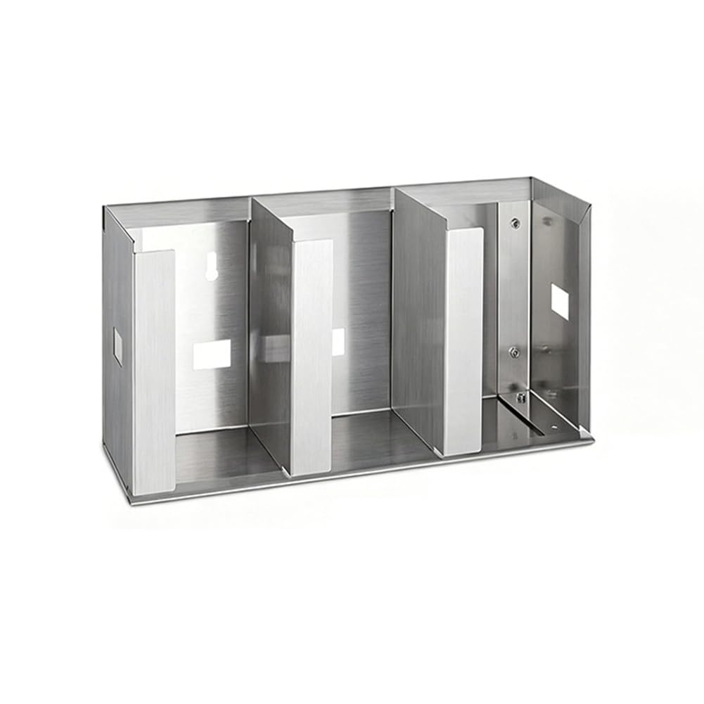 Aundhegrtt Adjustable Divider 3-Compartment Cup Dispenser with Lid Holder and Organizer Storage for Cabinet for Kitchen Cafe