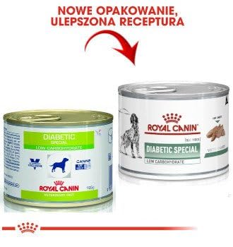 Royal Canin Veterinary Diabetic Special Low Carbohydrate Canine Mousse | 12 x 195 g | Nassfutter für ausgewachsene Hunde | Regulierung des Blutzuckerspiegels | Hoher Proteingehalt