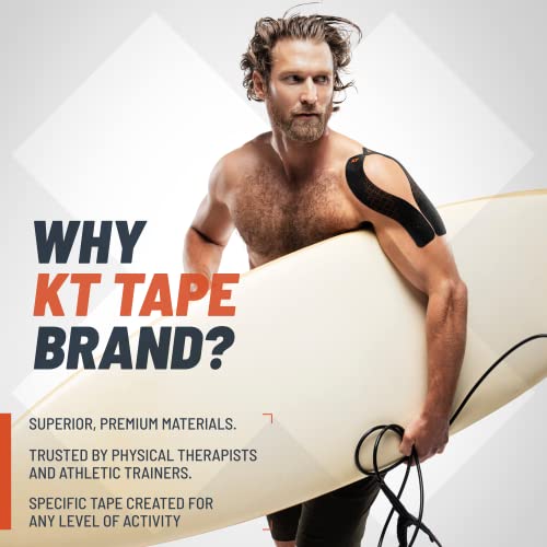 Image of KT Tape Pro Extreme Therapeutic Elastic Kinesiology Sports Tape, 20 Pre Cut 10 inch Strips, 100% Synthetic Water Resistant Breathable, Pro & Olympic Choice, Cameo Caramel
