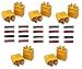 Finware 6 Pairs XT60 XT-60 Male Female Bullet Connectors Power Plugs with Heat Shrink for RC Lipo Battery