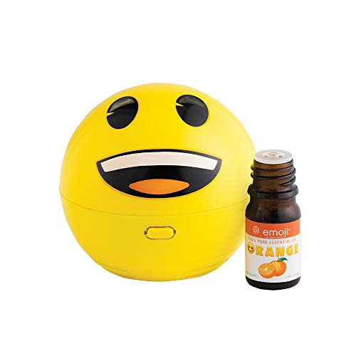 Emoji Fan Diffuser - Essential Oil Diffuser Fan for Bedroom Decor, Office Decor - Use as an Air Freshener for Kids Room Decor, College Dorms - Scent Diffuser with USB Charger, Apartment Essentials
