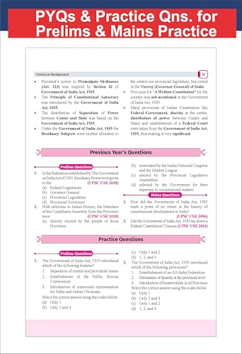 Image of Disha Indian Polity & Constitution for UPSC & State PSC Civil Services | CSE Prelims & Mains 2026 | Mind Maps, Infographics, Charts & Tables | powered with Expert Advice, Prelims Capsule & PYQs