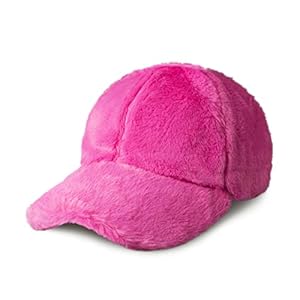 CHOK.LIDS Everyday Winter Fur Baseball Cap for Women Men Fleece Dad Hat Unisex Adjustable Lightweight Polo Style Curved Brim