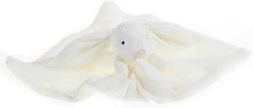 Miniatura 3 de Apricot Lamb Manta de seguridad de conejo color crema, manta de seguridad para guardería, manta de personaje de lujo para acurrucarse para bebé