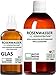 Produktbild ROSENWASSER 500 + 100-ml SPRAY GLAS Gesichtswasser, 100% naturrein, 1:1 Konzentration, Rosa damascena Blüttenwasser, ohne Zusatzstoffe, Reisegröße Spray Glasflasche + PET Braunflasche, nachhaltig