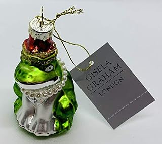 Glass Frog Christmas Tree Decoration (8cm)