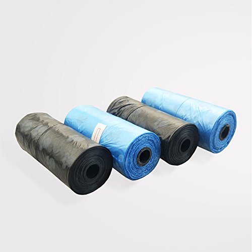 Honorall 15 Pcs Sacos de Cocô de Lixo de Cão de Estimação com Impressão Pegada Padrão Design Clean-u