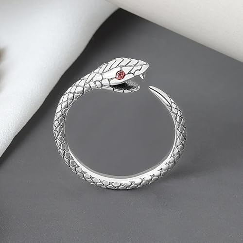 Bijoux bague ouverte femme et homme en acier ajustable - 4