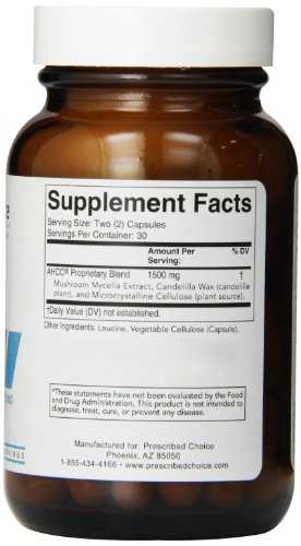 Prescribed Choice Ahcc Capsules, 1500 Mg, 60 Count #TOP2