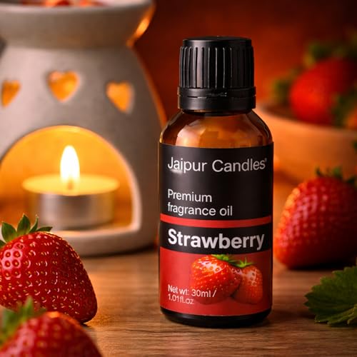 Image of Fragrance Oil | 30 ml | Aroma Oil for Home Fragrance | Best for Aromatherapy | Use in Diffusers, Candles, Air Fresheners (30ML, Strawberry)