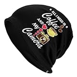 Gorros Cálidos Todo Lo Que Necesito Es Café Y Mi Cámara Transpirable Gorro De Calavera Resistente Al Viento Sombrero para Correr Hiking Esquiar
