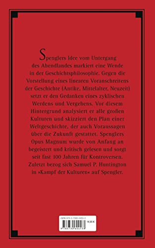 Der Untergang des Abendlandes: Umrisse einer