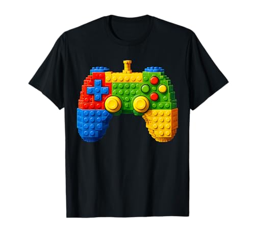Brick Builder Video Game Construction T-Shirt