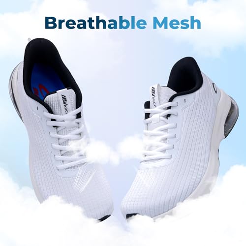 Image of IIV Mens Walking Shoes with Arch Support Wide Toe Box Tennis Sneakers Plantar Fasciitis Running Shoes