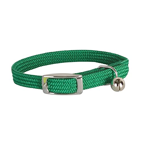 Polytrans Collier Nylon élastique Vert pour Chat