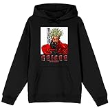 Bioworld Trigun Vash With Gun Long Sleeve Black Adult Hooded Sweatshirt-Medium