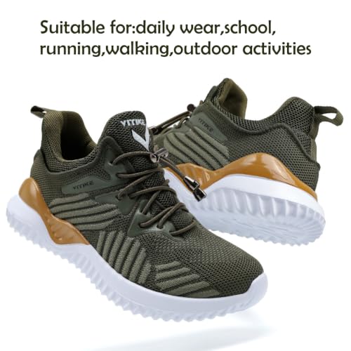 Image of JMFCHI Boys Girls Kids' Sneakers Knitted Mesh Sports Shoes Breathable Lightweight Running Shoes for Kids Fashion Athletic Casual Shoes