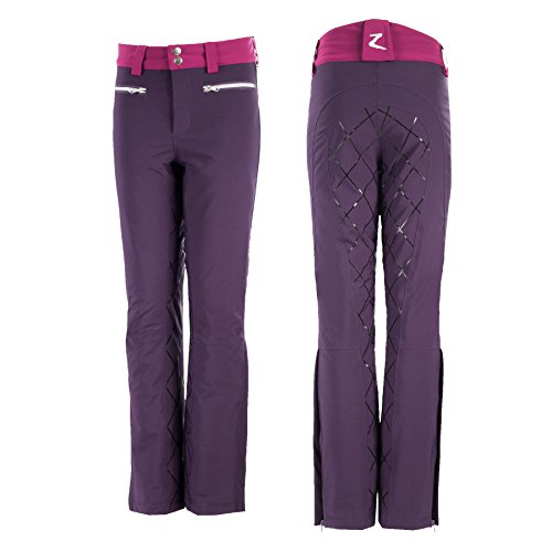 Horze Junior Child's Adeline Purple Comfortable Padded Silicone Grip Waterproof Breeches (US S/EU 130)