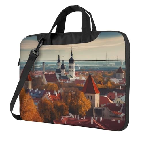 Bolsa para Laptop KHiry Estilo Messenger Negra miniatura 1