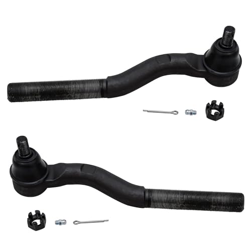 Image of Detroit Axle - 4pc Front End Control Arms Kit for 2007-2017 Jeep Wrangler, 2018 Wrangler JK, 2 Upper Control Arms 2 Outer Tie Rod End 2008 2009 2010 2011 2012 2013 2014 2015 2016 Replacement