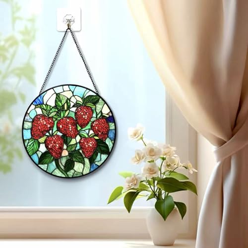 Suspension murale fraise pour égayer un salon et habiller un mur