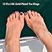 WAINIS 12pcs Toe Rings for Women Non Tarnish Toe Ring Set Simple Cute Open Adjustable Band Toe Ring Hawaiian Beach Summer Foot