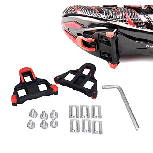 LIOOBO Tacos Bicicleta Ciclismo Interior Compatible Ciclismo Carretera Calza Bicicleta para Bicicleta Carretera Zapatillas Ciclismo Spinning Aire Libre Hombre Rojo cómodo