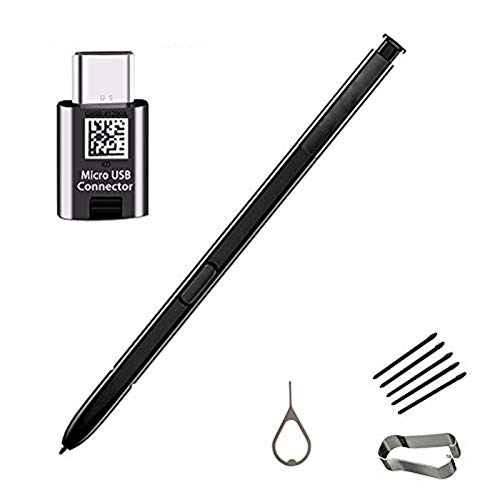Galaxy Note 8 Pen.S Pen Replacement Stylus Touch Pen for Samsung Galaxy Note 8 N950U N950W N950FD N950F +Micro USB to Type C Adapter+Tips/Nibs+Eject Pin Black