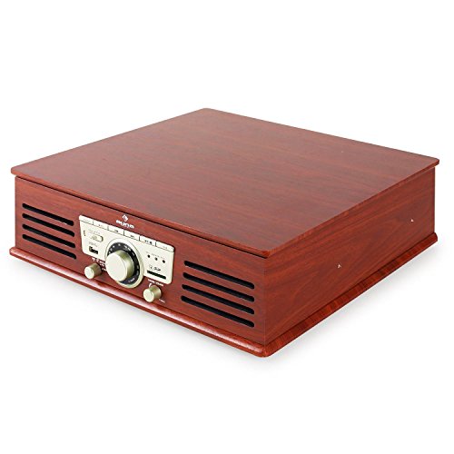 AUNA TT-92 – Platine Vinyle, Tourne-Disque, Entraînement Silencieux par Courroie, Lecteur SD, Port USB, Enceintes stéréo… - Les Beatles, Paul McCartney, John Lennon, RIngo Starr, George Harrison AUNA TT-92 - Platine Vinyle, Tourne-Disque, Entraînement Silencieux par Courroie, Lecteur SD, Port USB, Enceintes stéréo… – Image 6