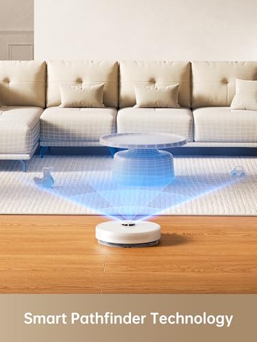 Image of dreame D10 Plus Gen 2 Robot Vacuum Cleaner with Automatic Dust Emptying, Stores up to 90 Days of Dust, LiDAR Navigation, 6000 Pa Suction Power for Carpets and Pet Hair, 285-Minute Battery, White