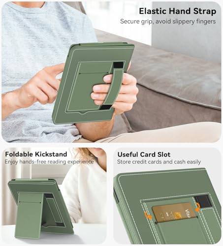 Image of MoKo Magnetic Case for 7 inch /6.8 inch Kindle Paperwhite 12th /11th Gen, Celadon