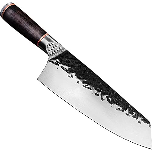 Boning Knife, High carbon steel composite chef's knife boning knife kitchen knife meat cleaver kitchen slaughter knife BY ZZYY (Color : Slicing knife)