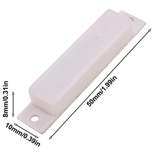 UHPPOTE Normal Closed Wired Screw-Terminal Surface-Mount Magnetic Contact for Window Door Security (Pack of 5)