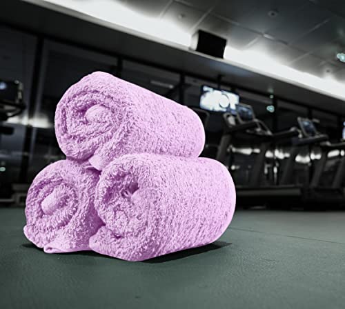 Image of Utopia Towels 24 Pack Cotton Washcloths Set, 100% Ring Spun Cotton, Premium Quality Flannel Face Cloths, Highly Absorbent and Soft Feel Fingertip Towels, Lavender