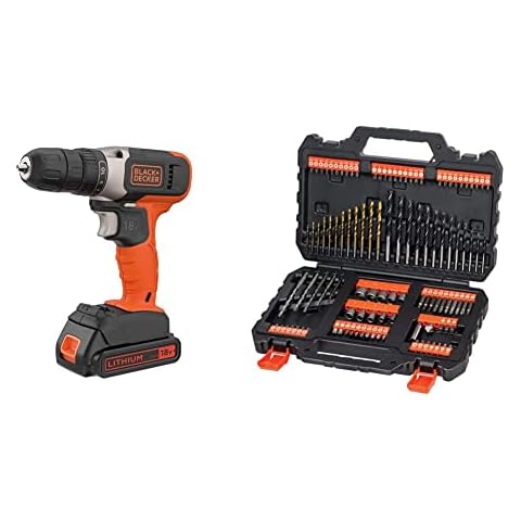 BLACK+DECKER 18V Cordless Drill Driver Kit Cover