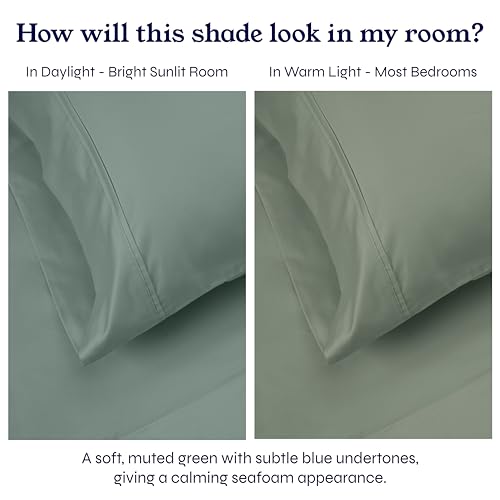 image for California Design Den 400 Thread Count, Natural 100% Cotton Sheets Sat
