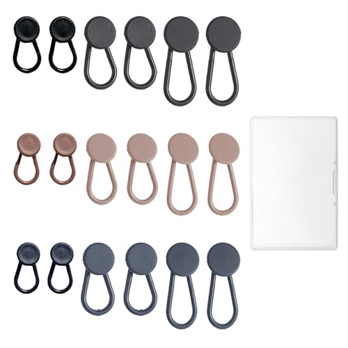MNYXIS 18 Piezas Extensor de Cintura para Pantalones, Botones Ajustables, Extensión de Botón para Jeans, Set de Botones Expansores para Hombre y Mujer, extensión de botón de pantalón para embarazo