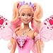 Mattel Barbie Fairy Doll with Toy Wand & Fashion Accessories, Fantasy Theme with Color-Change Fun on Wings & Outfit