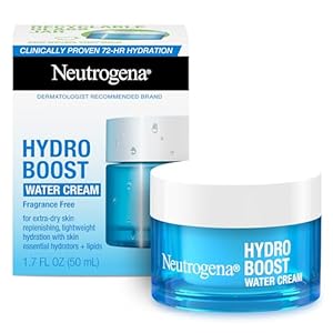 Neutrogena Hydro Boost Skincare Bundle, Hydro Boost Fragrance Free Water Cream Face Moisturizer, 1.7 oz, & Trial Size Hydro Boost Fragrance Free Hydrating Gel Facial Cleanser, 0.5 fl. oz, 2 Pack