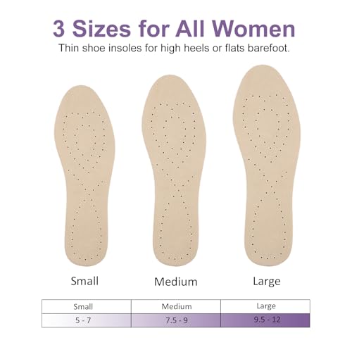 Plantillas delgadas de piel de cerdo para mujer talla M miniatura 2