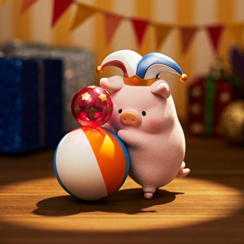 52Toys Lulu The Piggy Celebration Action Figure 1Pc Collectible Toy Desktop Decoration For Birthday Party Holiday #TOP3