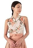 TETEROT SALON Women's Blouse Sleeveless Linen Hanbok Korean Vintage Party Shirts Jeogori Medium
