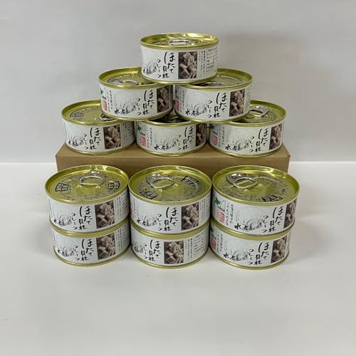 [北海道根室市] ホタテ貝柱フレーク12缶 D-78016[配送月(年明け含む)の指定は不可]