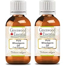 Greenwood Essential Pure Wheatgerm Oil Triticum vulgare Cold Pressed Pack of Two 100ml X 2 6.76 oz