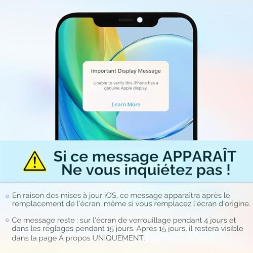Écran iPhone 12 Mini LCD tactile numériseur A2399 A2176 verre - 2